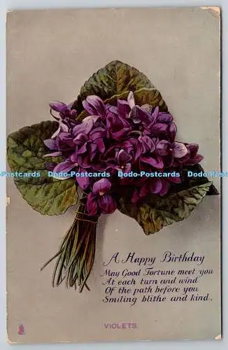 R776476 A Happy Birthday Flowers The Time of Flowers Tuck Rapholette Glosso II S