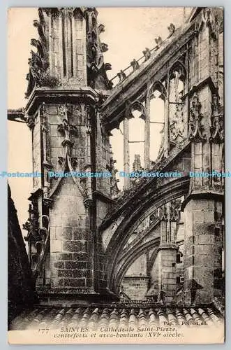 R776514 Saintes Cathedrale Saint Pierre Contreforts et Arcs Boutants J Prevost 1