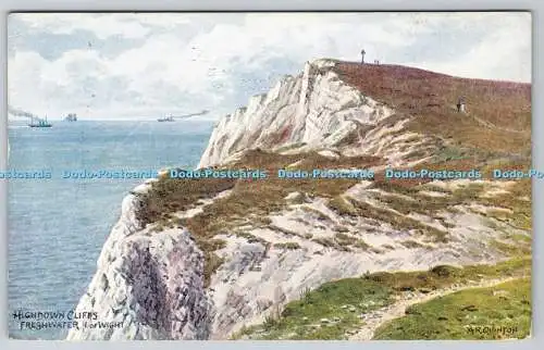 R776597 I of Wight Freshwater Highdown Cliffs J Salmon Sevenoaks England A R Qui