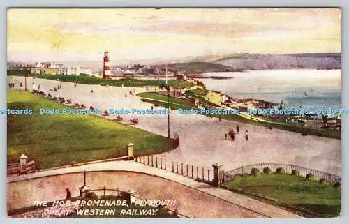 R776606 Plymouth The Hoe Promenade Great Western Railway G W R Serie 17:00 Uhr Par S