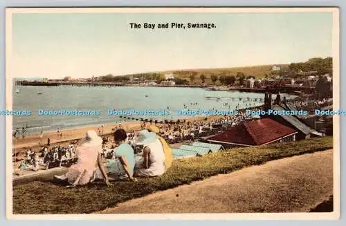 R776647 Swanage The Bay and Pier E T W Dennis britische Manufaktur durchgehend