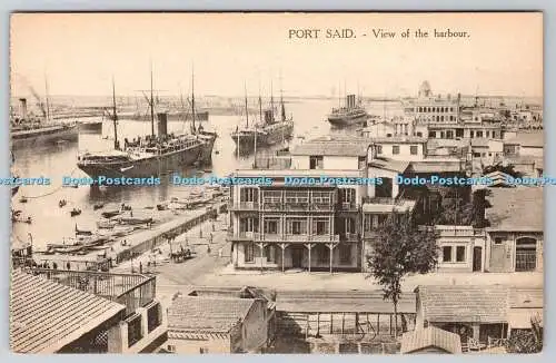 R776662 Port Said Blick auf den Hafen B Livadas und Coutsicos