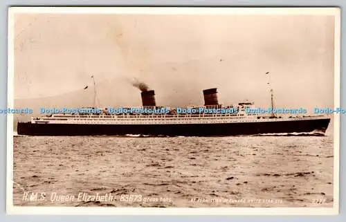 R776699 H M S Queen Elizabeth Cunard White Star Photo Precision St Albans Englisch