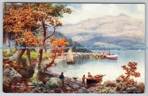 R776789 Loch Lomond Tarbet Pier Tuck Oilette Serie I Nr 7537 H B Wimbush