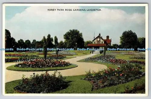 R776824 Leicester Abbey Park Rose Gardens E T W Dennis London Scarborough 1956