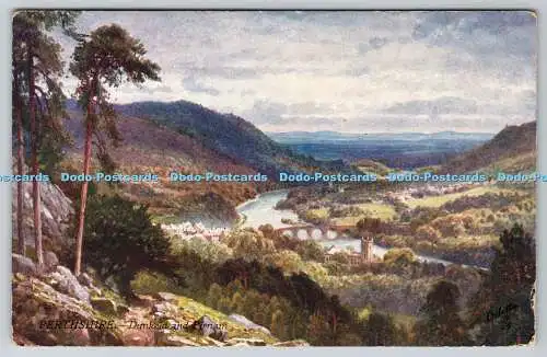 R776861 Perthshire Dunkeld and Birnam Bonne Scotland Tuck Oilette 7344 Sutton Pa