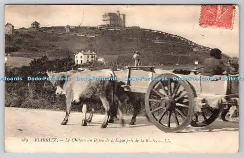 R776914 Biarritz Le Chateau du Baron de L Espce Pris de la Route LL 189 1907