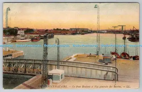 R776917 Saint Nazaire Le Pont Roulant et Vue Generale des Bassins LL 132