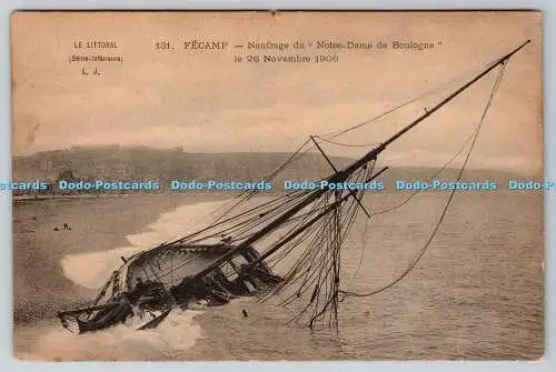 R776923 Fecamp Naufrage du Notre Dame de Boulogne Le Littoral