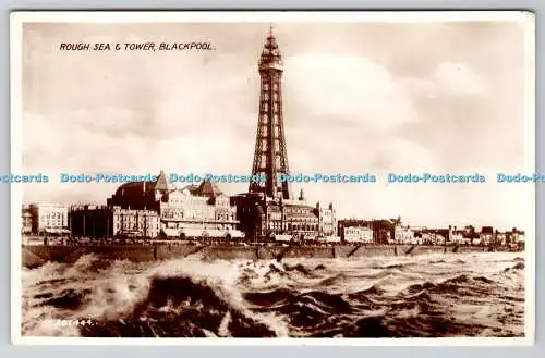 R776943 Blackpool Rough Sea and Tower Allen RP 1939