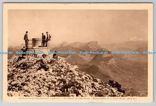 R776961 Le Sommet du Moucherotte Le Massif de Chartreuse Grenoble et le Mont Bla