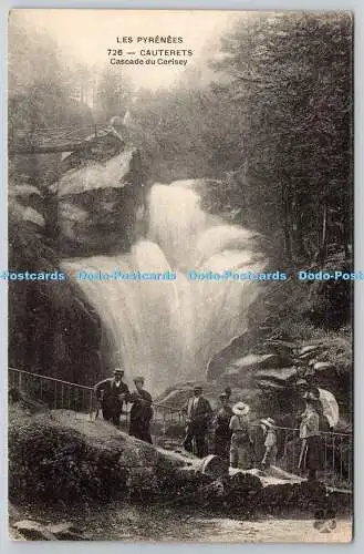 R776981 Les Pyrenees Cauterets Cascade Du Cerisey Postkarte