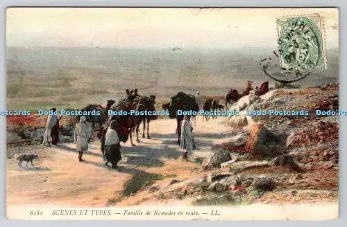 R775012 Scenes et Types Famille de Nomades en Route LL 6182 1907