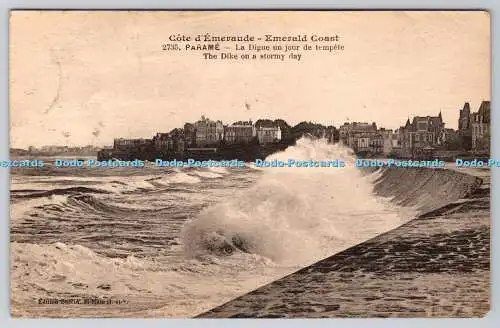 R775017 Emerald Coast Parame The Dike on a Stormy Day Guerin