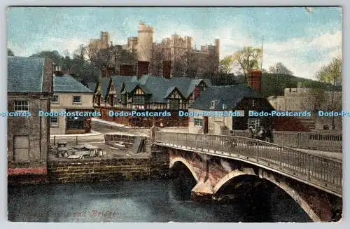 R775022 Castle and Bridge Valentines Serie 1904