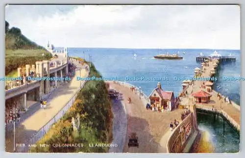 R775023 Llandudno Pier and New Colonnades Valentine and Sons Ltd Kunstfarbe 1936