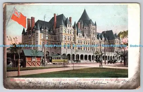 R775045 Montreal Place Viger Hotel and Canadian Pacific Railway Station 1906