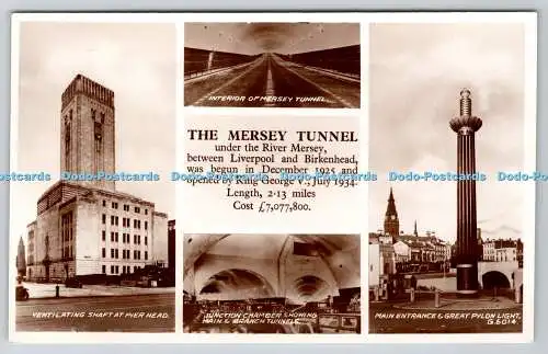 R775083 Der Mersey Tunnel unter dem Fluss Mersey Liverpool Interieur von Mersey Tu