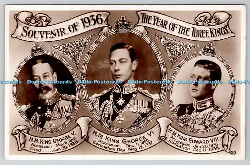 R775092 Souvenir of 1936 the Year of the Three Kings H M King George V H M King