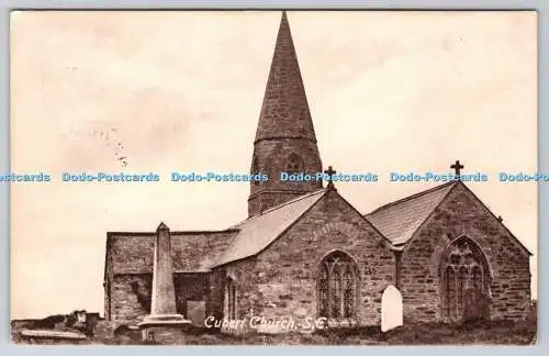 R775237 Cubert Church S E Ernest C Argall PM Newquay 1921