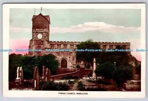 R775258 Middleton Parish Church RP Postkarte