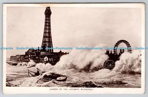 R775433 Blackpool Launch of the Lifeboat Corona Publishing Co 1911