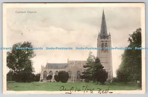 R775436 Oakham Church Stewart und Woolf Postkarte