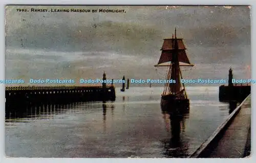 R775473 Ramsey Leaving Harbour von Moonlight Photochrom Co Ltd Celesque Serie