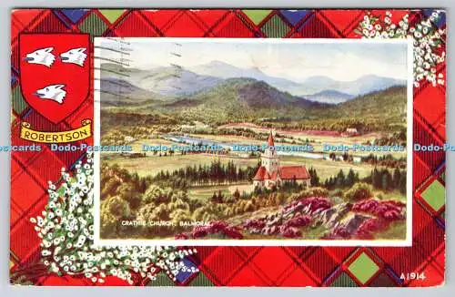 R775478 Balmoral Crathie Church Valentine and Sons Ltd Kunstfarbe 1950