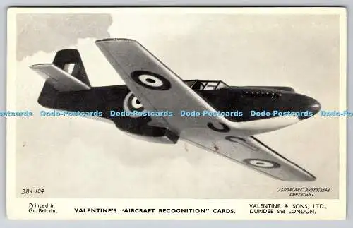 R775483 Valentine Aircraft Recognition Cards Valentine and Sons Ltd Flugzeug