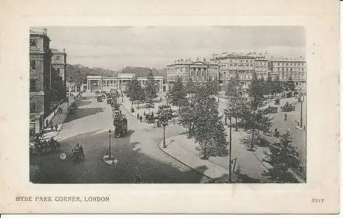 PC26885 Hyde Park Corner. London. Valentine