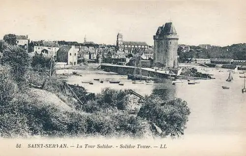 PC31106 Saint Servan. Solidor Tower. Levy et Neurdein Reunis. Nr 51