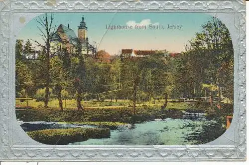 PC23774 Leuchtturm von Süden. Jersey. Milton. Woolstone Bros. 1912