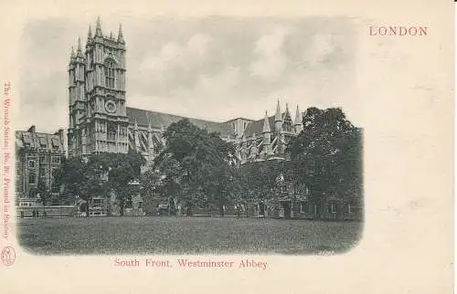 PC29133 Südfront. Westminster Abbey. London. Schraubenschlüssel. Nr 26