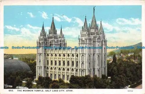 R062384 Der Mormonentempel. Salt Lake City Utah. F. Evans