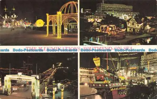 R677275 Southend on Sea. Die Beleuchtungen. Multi View. 1972