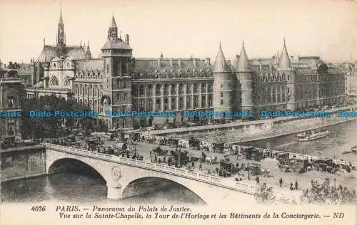 R675820 Paris. Panorama du Palais de Justice. ND. Levy et Neurdein Reunis