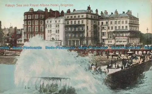 R676759 Brighton. Rough Sea und Royal Albion Hotel. Serie Brighton Palace.