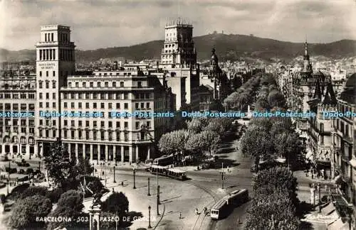 R687835 Barcelona. Paseo de Gracia. A. Zerkowitz