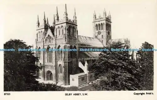 R688855 Selby Abbey. Serie S. W. Frith. Postkarte