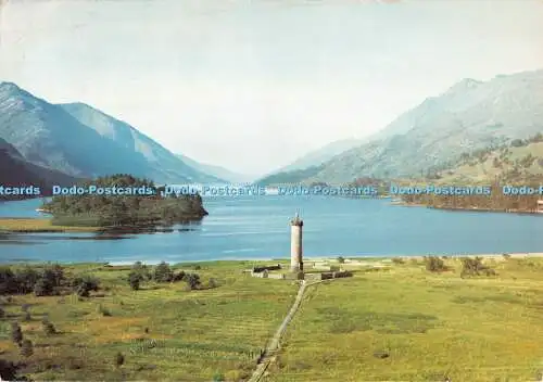 D108752 Inverness Shire. Glenfinnan. Loch Shiel und das Jakobitendenkmal. J. Ar