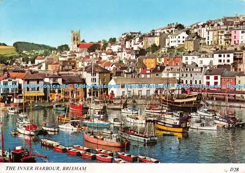 D108763 Brixham. Der Innenhafen. Europa Karten