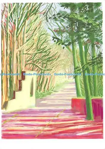 D111889 David Hockney. Ohne Titel. iPad Zeichnung. Radiozeiten