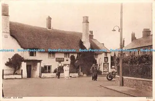 R386829 Porlock Old Bank 63065 Photochrom Co