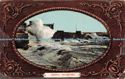 R387477 Jersey Rough Sea Albert Smith Postkarte