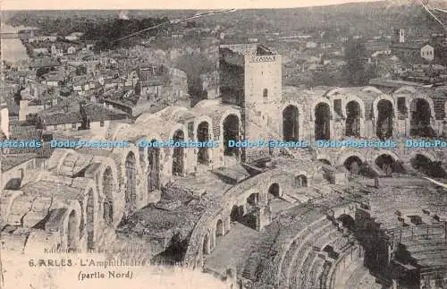 R387485 Arles L Amphitheater Romain Party Nord Postkarte