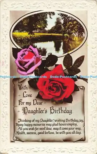 R560183 With Love For my Dear Daughters Birthday Thinking of my Daughter 7962 RP