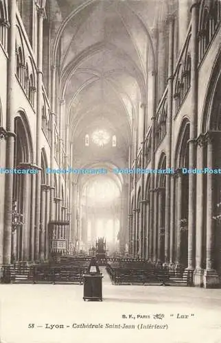 R558864 Lyon Cathedrale Saint Jean Interieur B F Lux