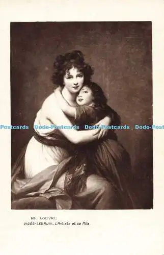 R560188 521 Louvre Vigee Lebrun LArtiste et sa fille Edition des Musees Nationau