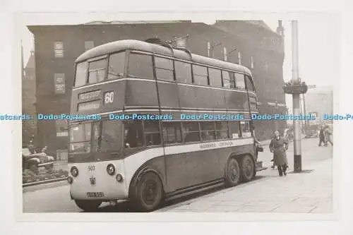 C027691 Trolleybus. Huddersfield. 60. AVH502. Huddersfield Corporation. C. Carte